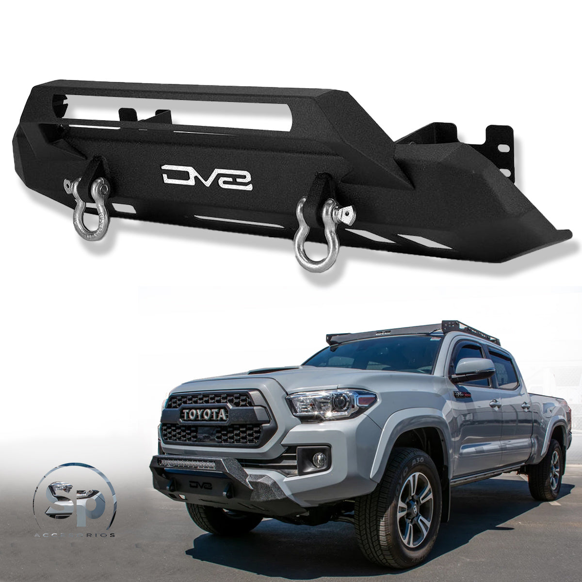 DEFENSA DELANTERA DV8 PARA TOYOTA TACOMA 2016 - 2023