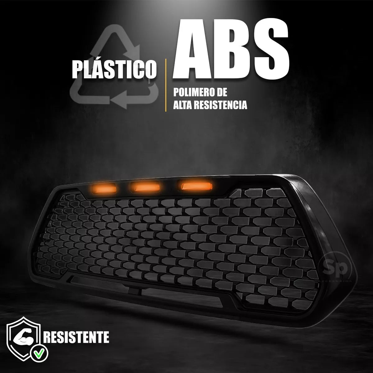 PARRILLA FRONTAL TIPO SPORT CON LED PARA TOYOTA TACOMA 2016 - 2023