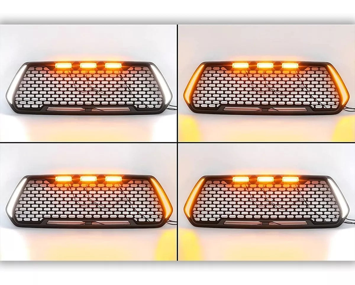 PARRILLA FRONTAL TIPO SPORT CON LED PARA TOYOTA TACOMA 2016 - 2023