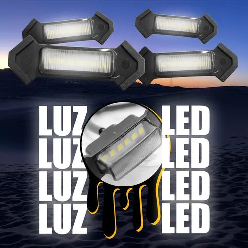 KIT 4 LUCES LED PARA PARRILLA TOYOTA TACOMA 2016 A 2020