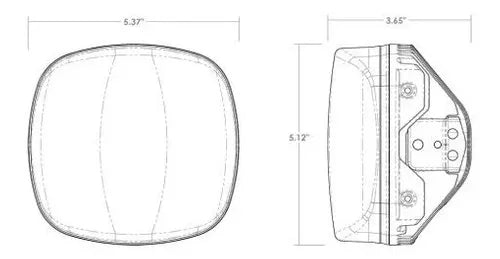FARO PRINCIPAL LED RIGID INDUSTRIES ADAPT ENDURO KIT - BLANCO