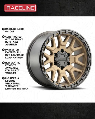 RINES RACELINE 953BZ KRANK 17X8.5 6X135 ET0 BRONCE