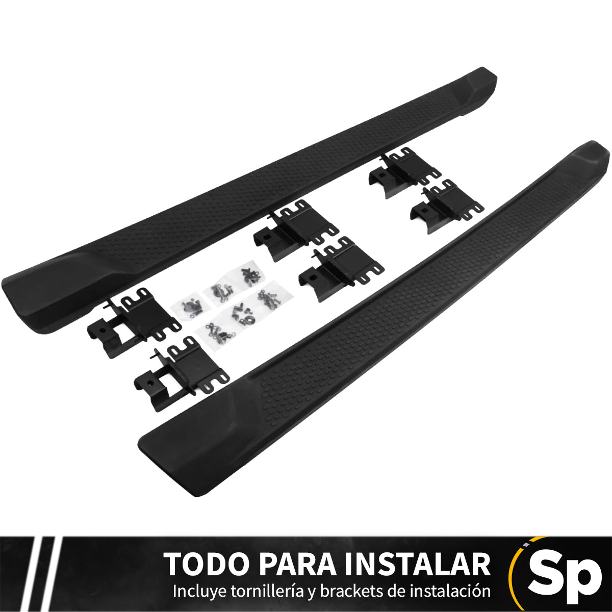 ESTRIBOS LATERALES TIPO ORIGINAL OEM PARA JEEP WRANGLER JL 2018 A 2024 2 PUERTAS