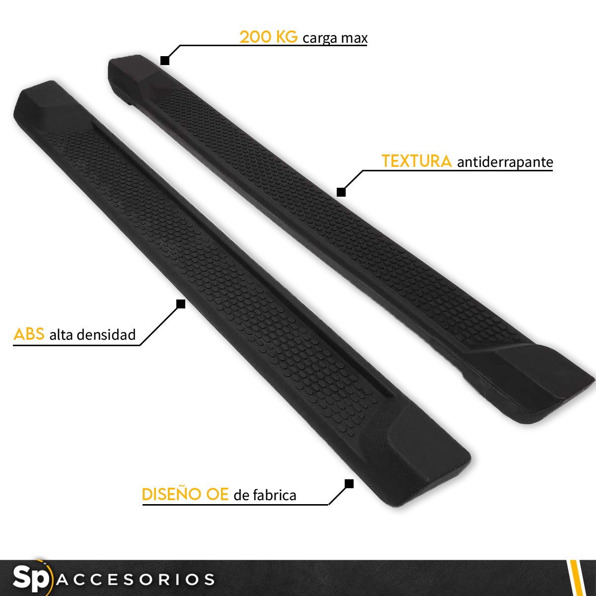 ESTRIBOS LATERALES TIPO ORIGINAL OEM PARA JEEP WRANGLER JL 2018 A 2024 2 PUERTAS