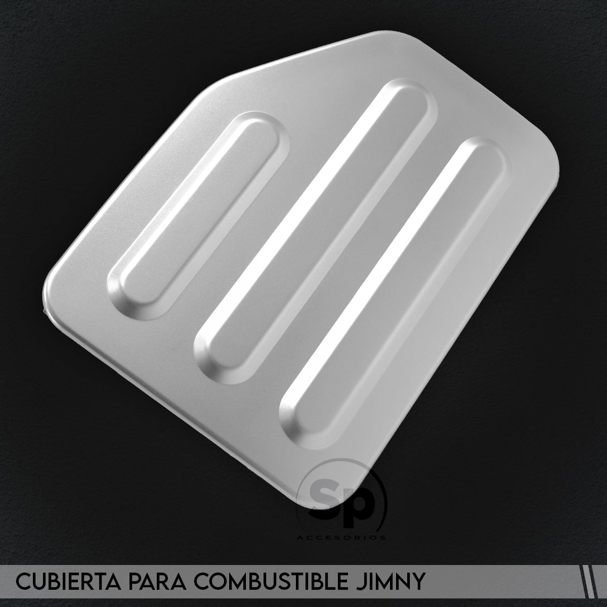 MOLDURA TAPA GASOLINA PLATA PARA SUZUKI JIMNY 2021 - 2024