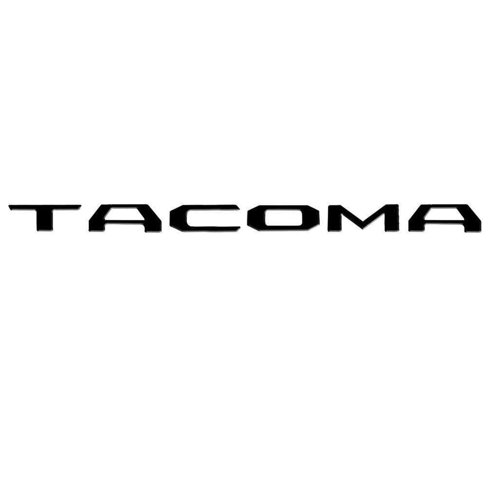 EMBLEMA LETRAS TOYOTA PARA TACOMA BATEA NEGRO 2016 - 2021 TRASERAS