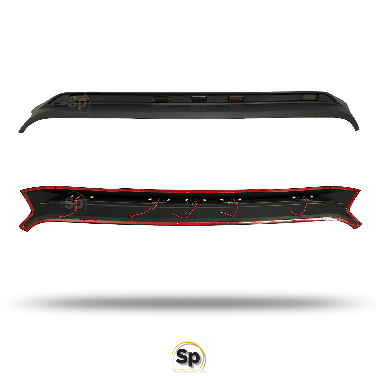 DEFLECTOR FRONTAL LUZ LED PARA JEEP WRANGLER JL 2018 - 2024