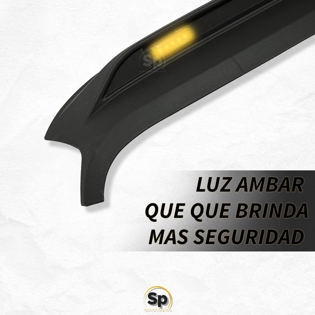 DEFLECTOR FRONTAL LUZ LED PARA JEEP WRANGLER JL 2018 - 2024