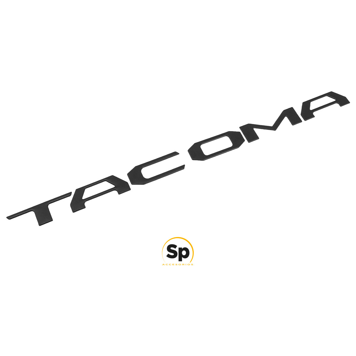 EMBLEMA LETRAS TOYOTA PARA TACOMA BATEA NEGRO 2016 - 2021 TRASERAS