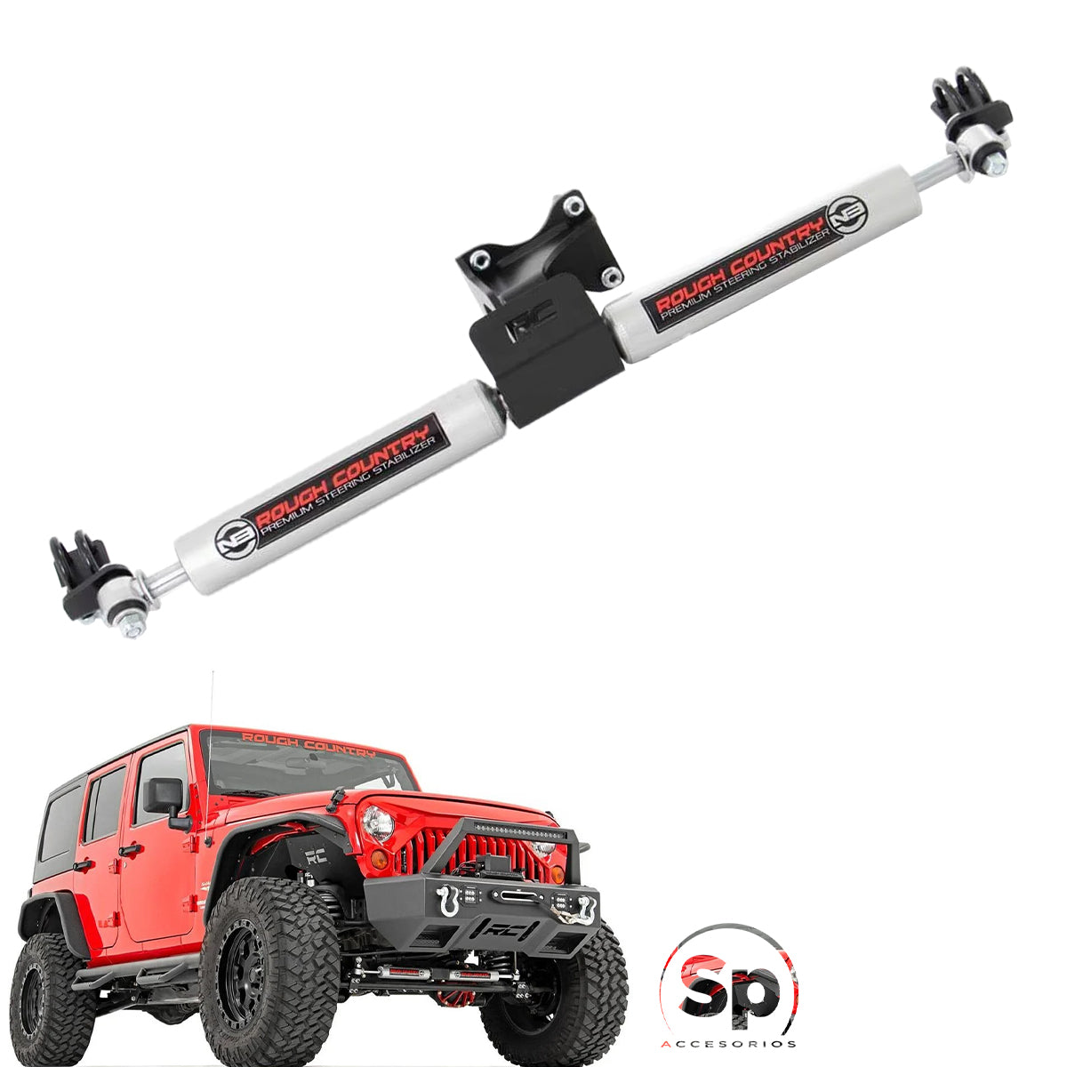 AMORTIGUADOR DE DIRECCIÓN DOBLE N3 DUAL PARA JEEP WRANGLER JK 2007 - 2017