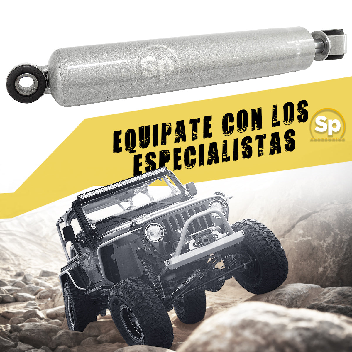 AMORTIGUADOR DE DIRECCIÓN DOBLE N3 DUAL PARA JEEP WRANGLER JK 2007 - 2017