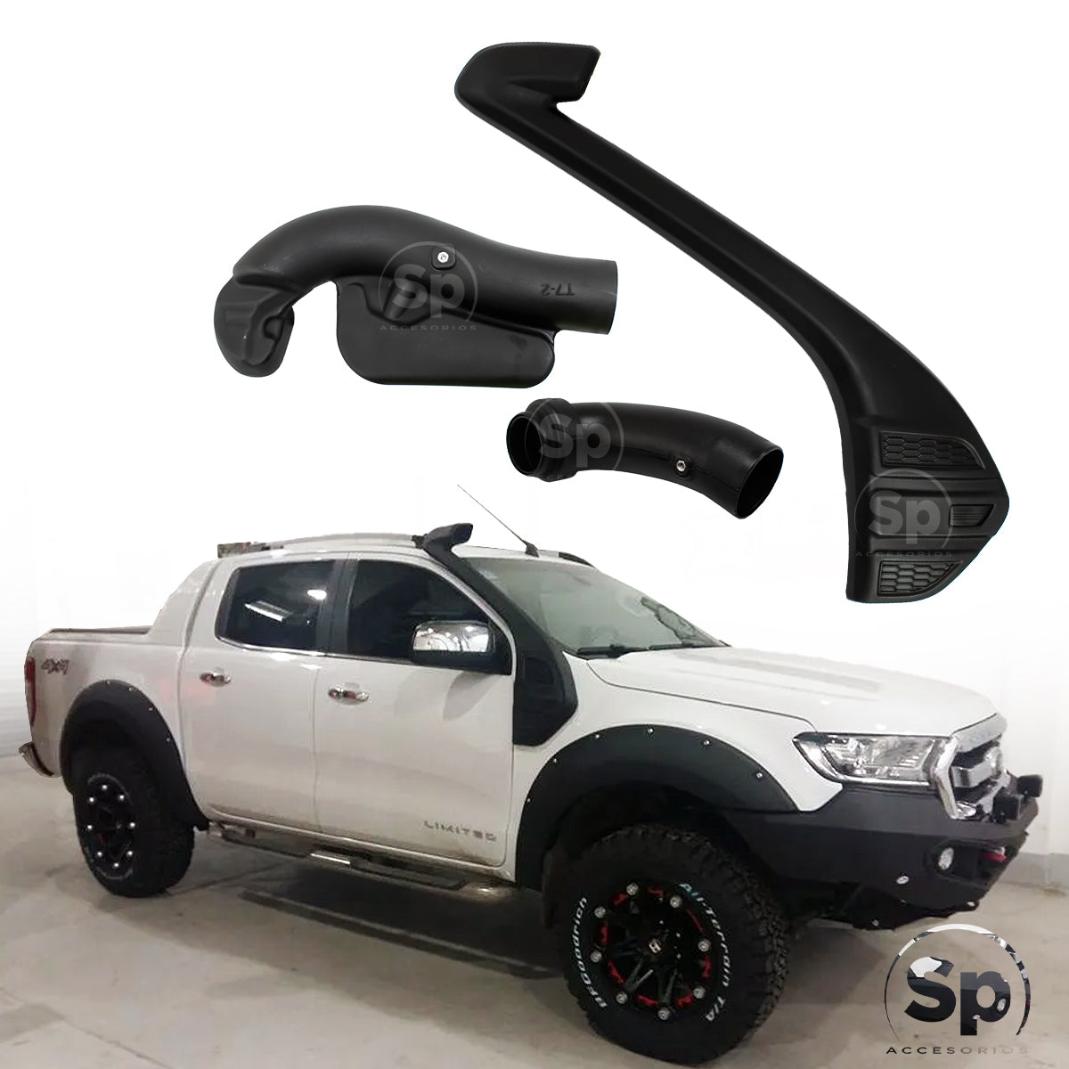 SNORKEL OFF ROAD PARA FORD RANGER 2013-2022 DIÉSEL NUEVA VERSIÓN