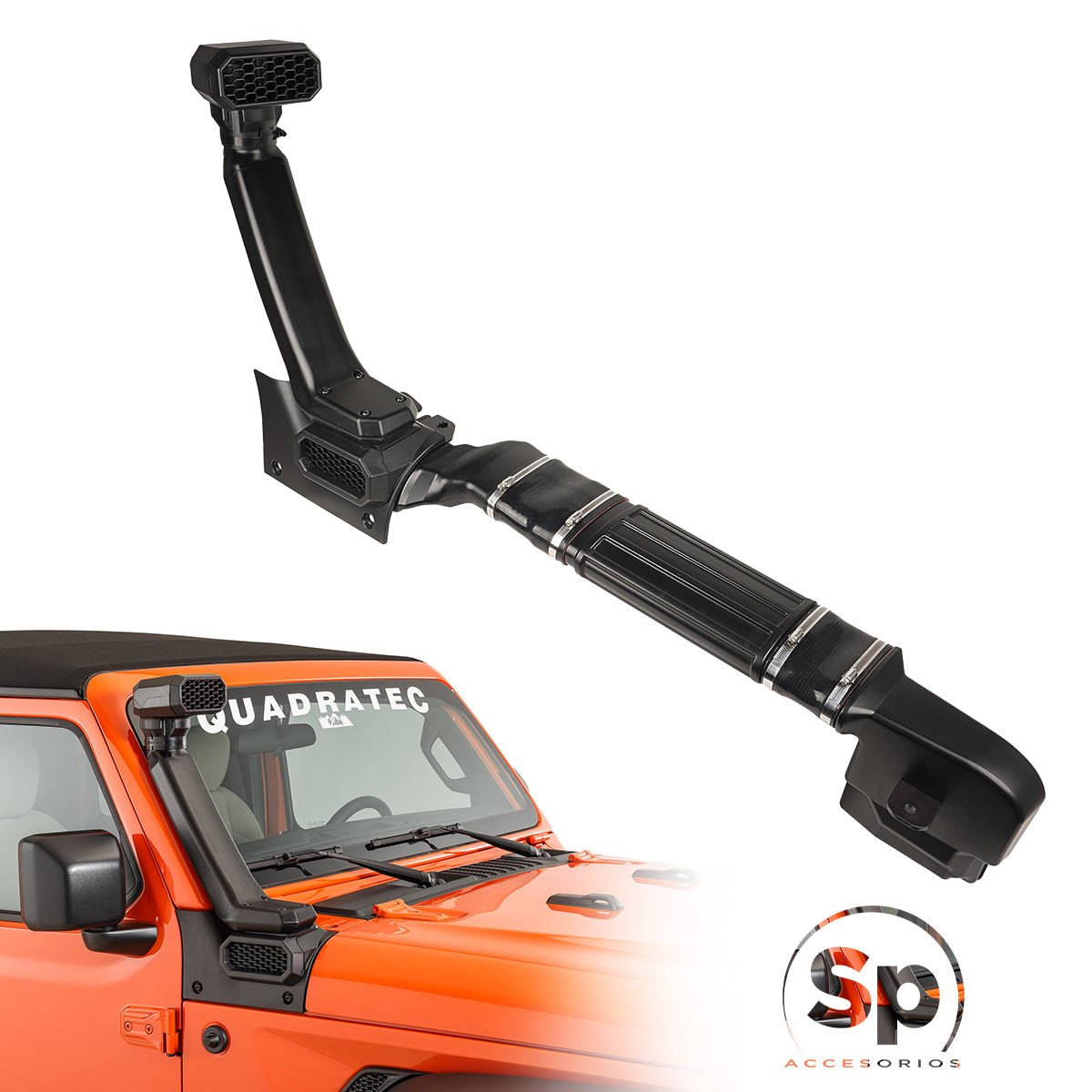 SNORKEL AMFIB DE RUGGED RIDGE PARA JEEP WRANGLER JL 2018 A 2024