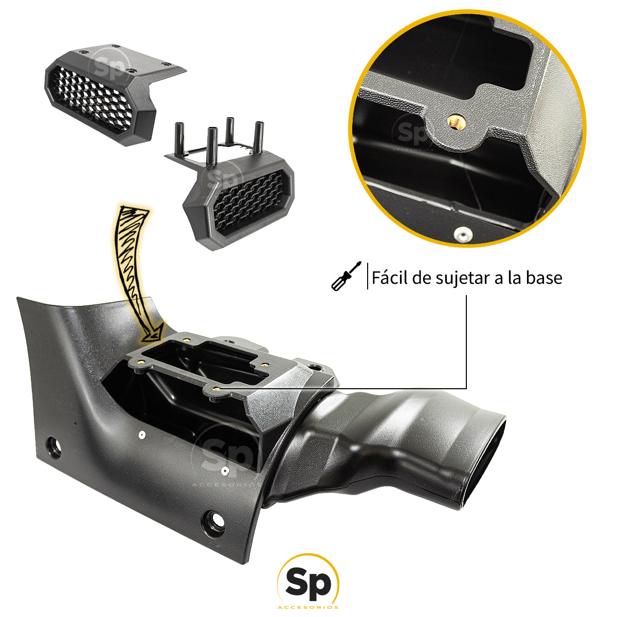 SNORKEL AMFIB DE RUGGED RIDGE PARA JEEP WRANGLER JL 2018 A 2024