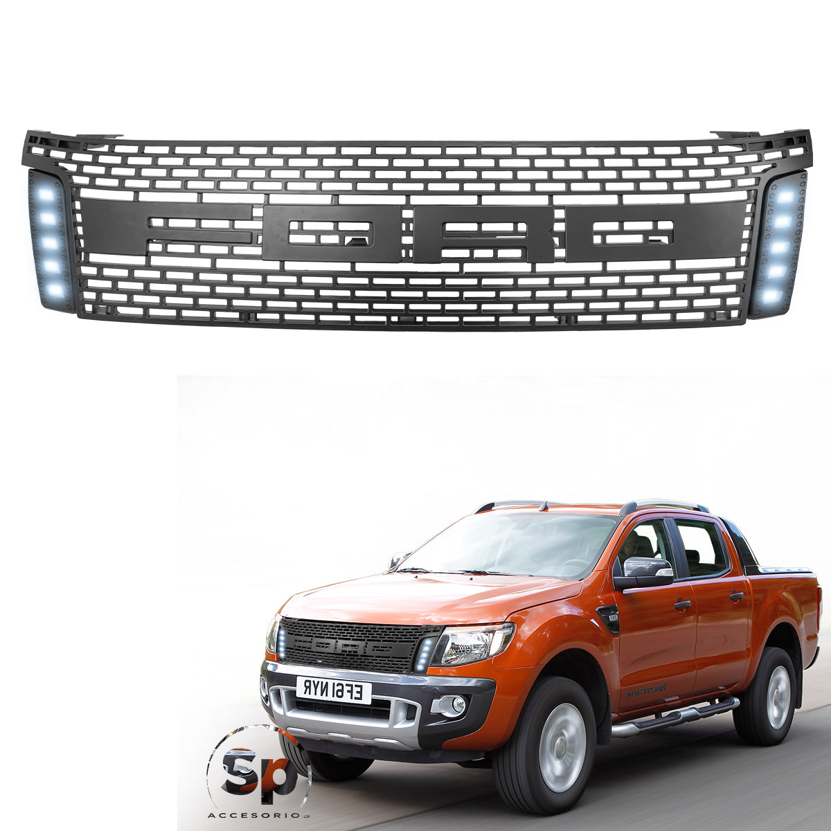 PARRILLA TIPO RAPTOR PARA FORD RANGER 2013-2015 T6