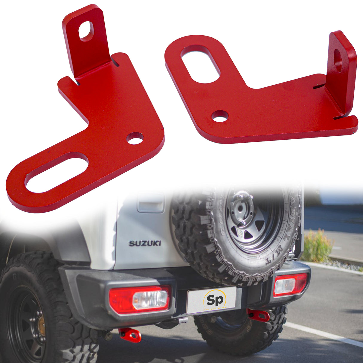 GANCHOS DE ARRASTRE TRASEROS PARA SUZUKI JIMNY 2019 - 2024