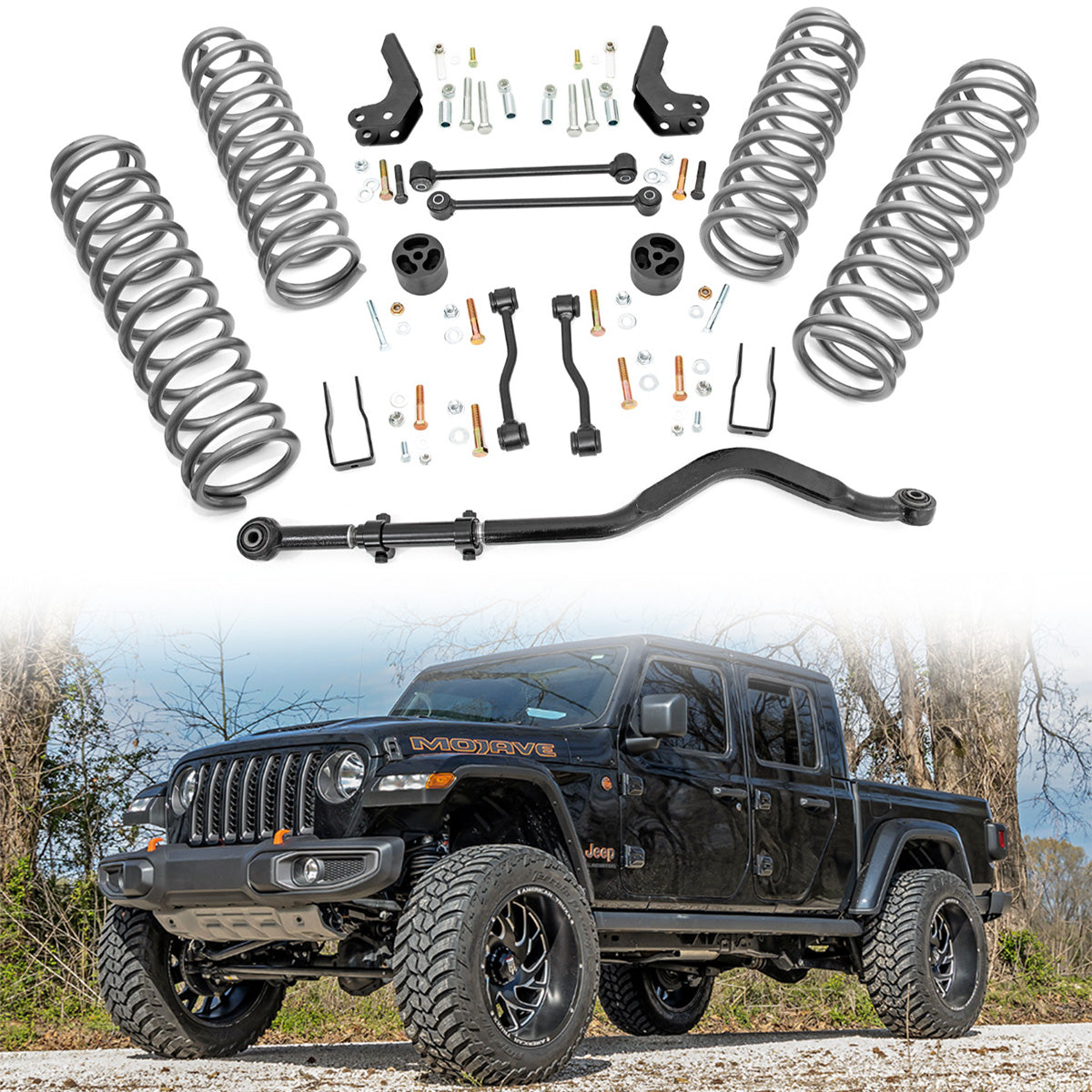 KIT DE ELEVACIÓN 3.5IN ROUGH COUNTRY PARA JEEP GLADIADOR JT 2019 - 2024