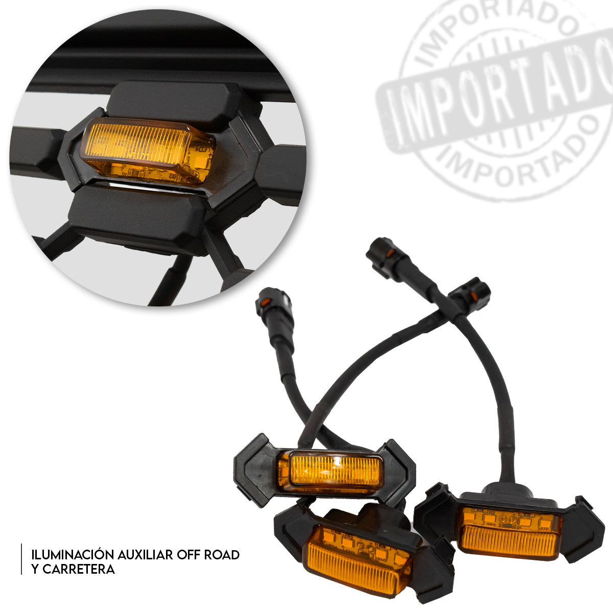 PARRILLA TRD PARA TOYOTA TACOMA 2005-2011 CON LED AMBAR