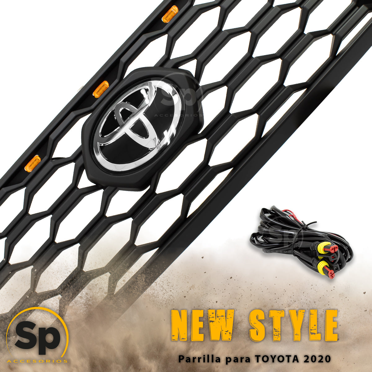 PARRILLA TIPO ORIGINAL TRD LED PARA TOYOTA TACOMA 2016 - 2023