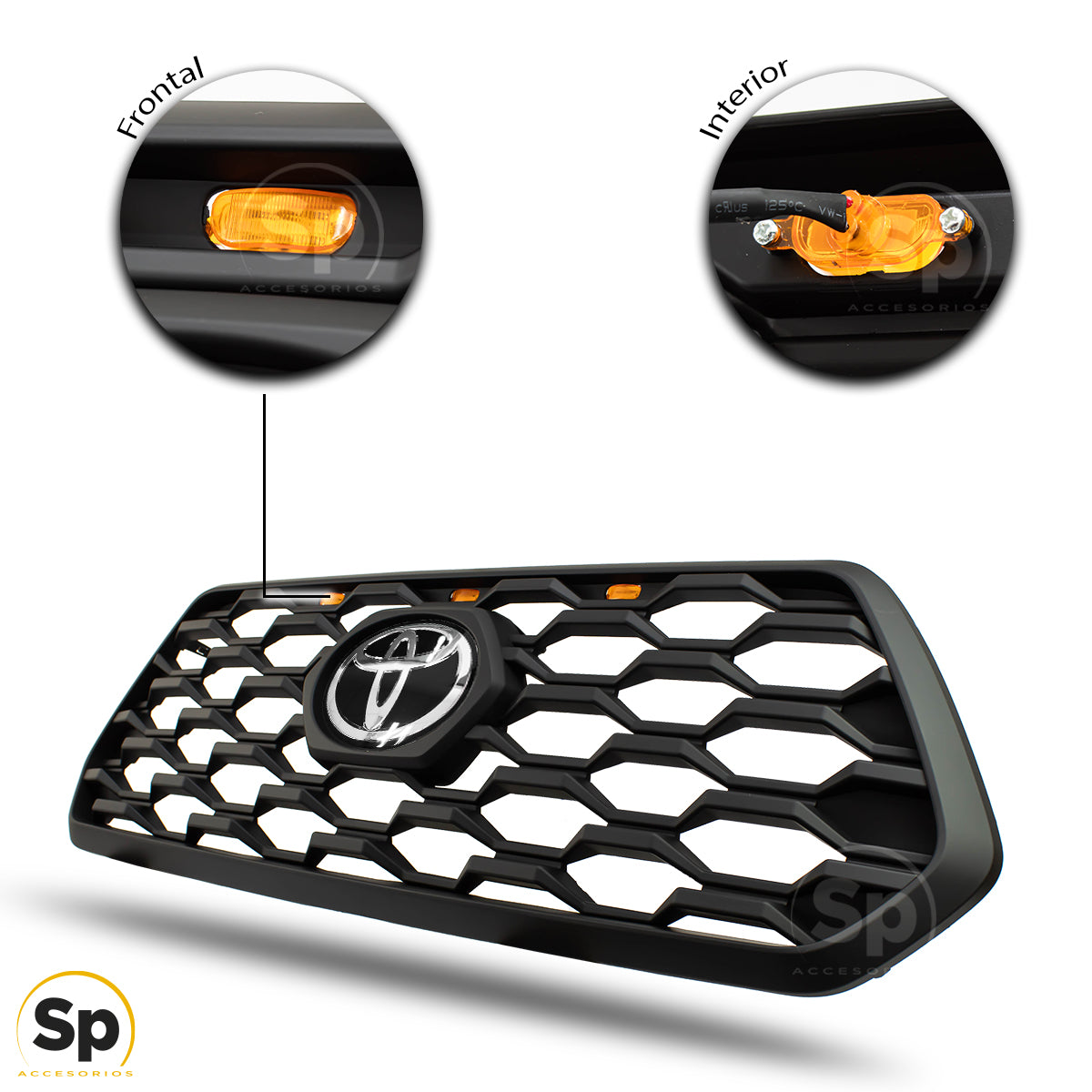 PARRILLA TIPO ORIGINAL TRD LED PARA TOYOTA TACOMA 2016 - 2023