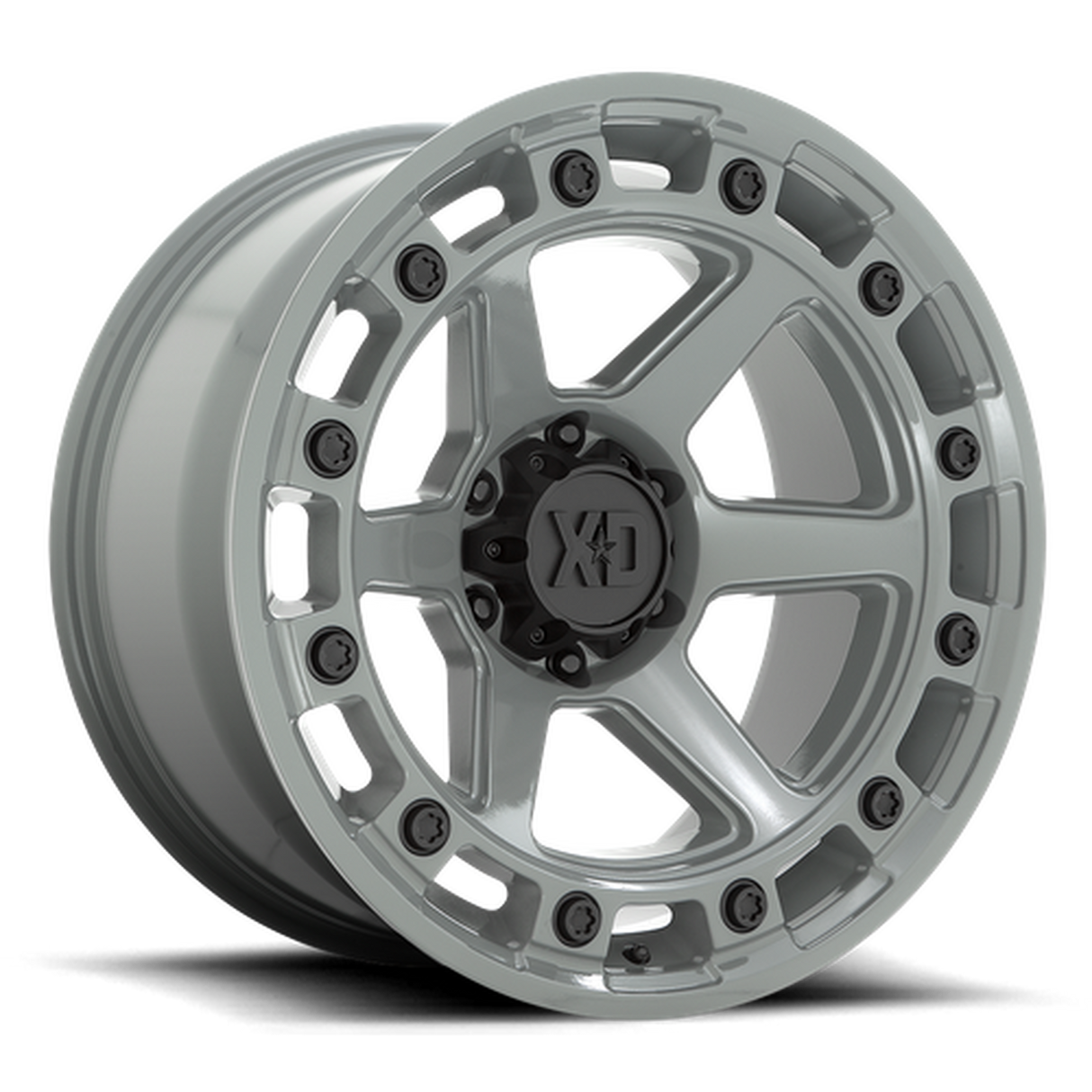 RINES KMC 20X10 5X127 CB71.5 XD862 RAID CEMENT