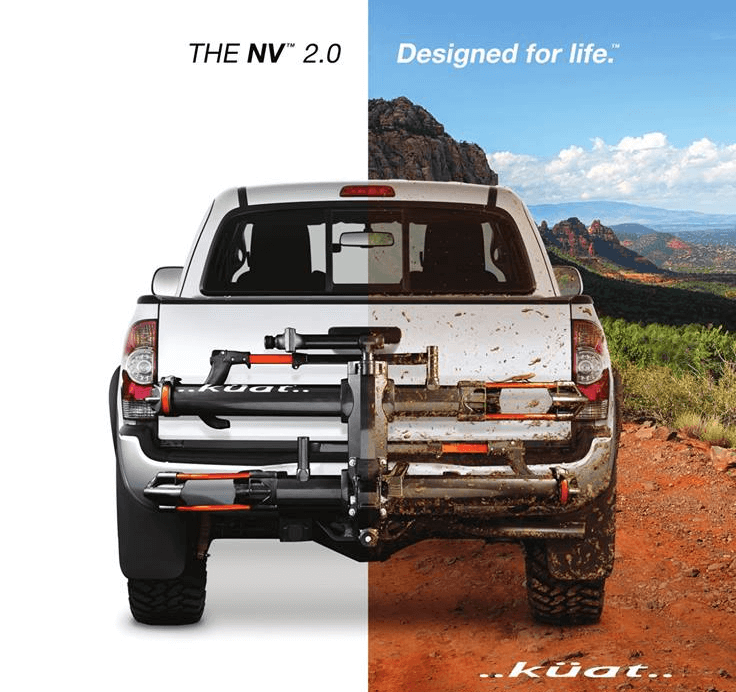 RACK PORTA BICICLETAS KUAT NV 2.0 COLOR GRIS/NARANJA