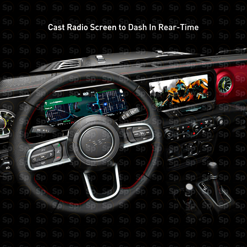 Pantalla Dashboard Digital Carobotor JEEP WRANGLER JL-JT 4XE LHD 2018-2023/ 2025 (NEGRO)