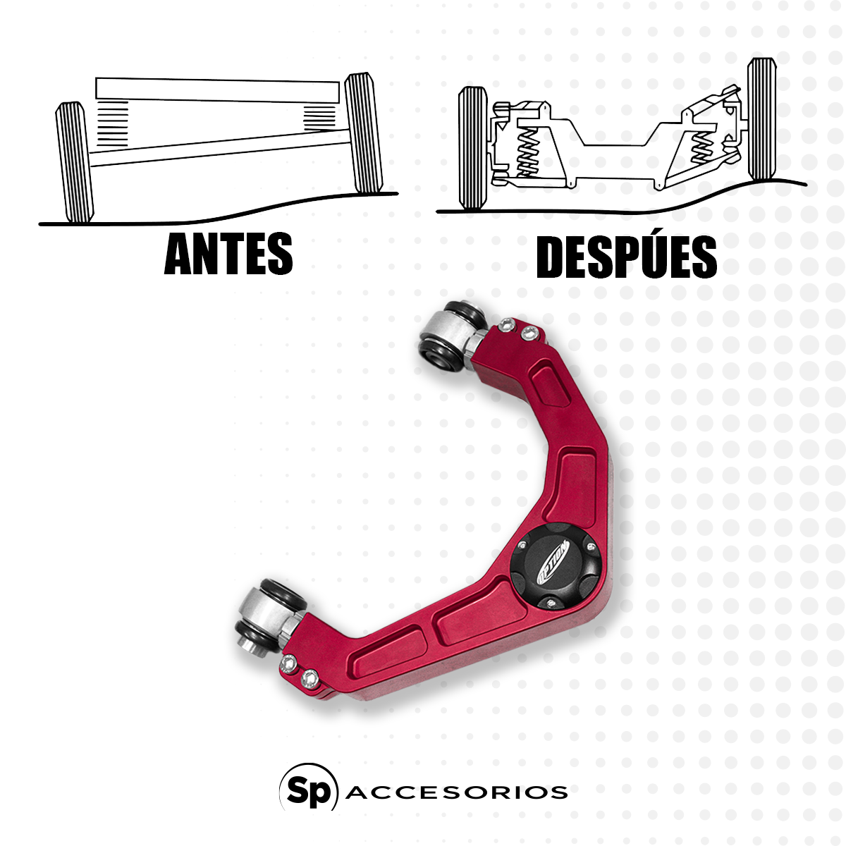 HORQUILLAS DE ALUMINIO PARA NISSAN NP300 2016 - 2019