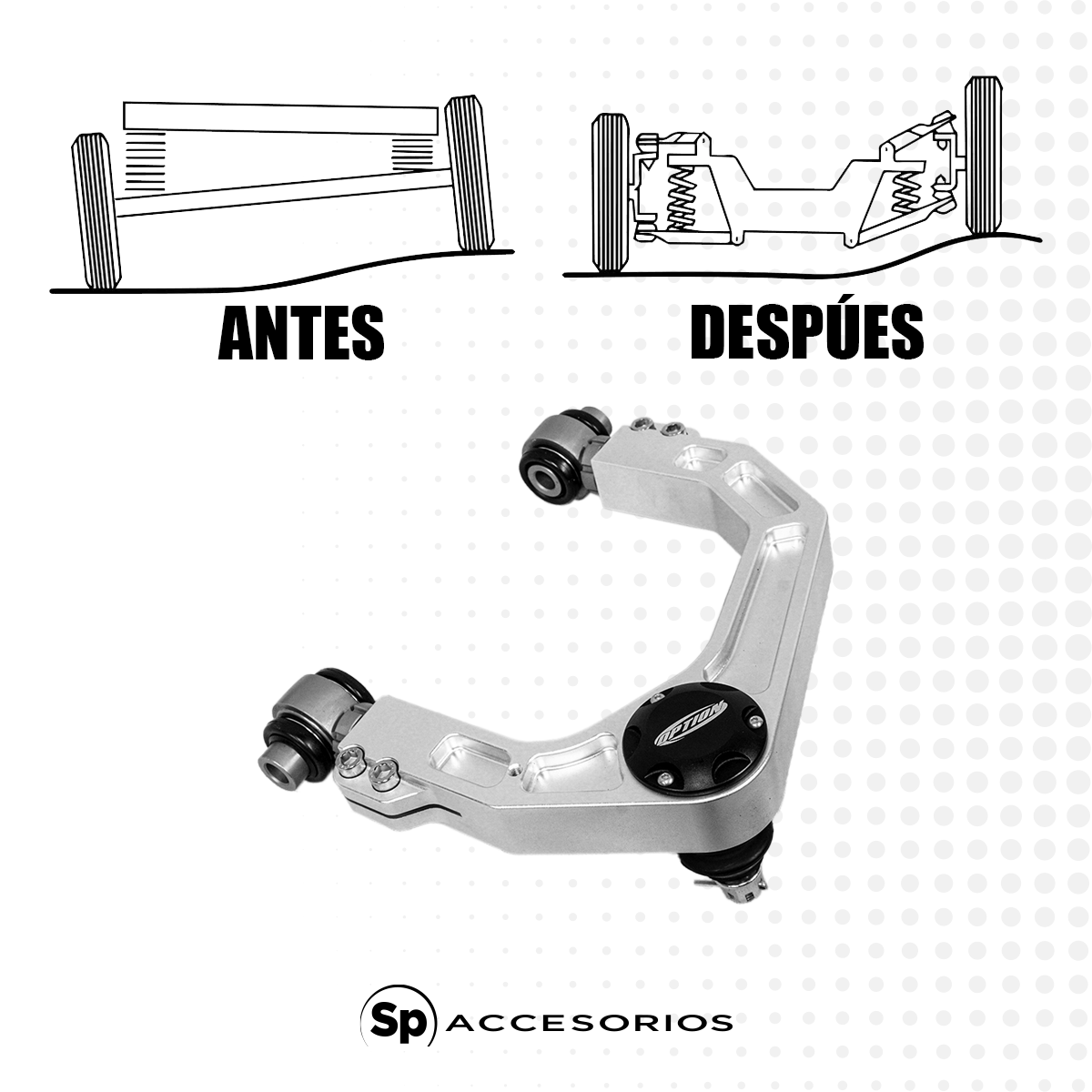 HORQUILLAS DE ALUMINIO PARA TOYOTA TACOMA 2016 - 2019