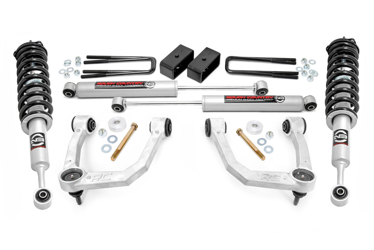 KIT DE ELEVACION 3" ROUGH COUNTRY/ TOYOTA HILUX 2WD-4WD 2006-2026/ AMORTIGUADORES N3