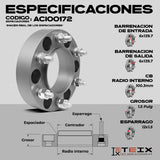 Espaciadores Teix De 4pz Para Chevrolet Colorado Z71 2024-26