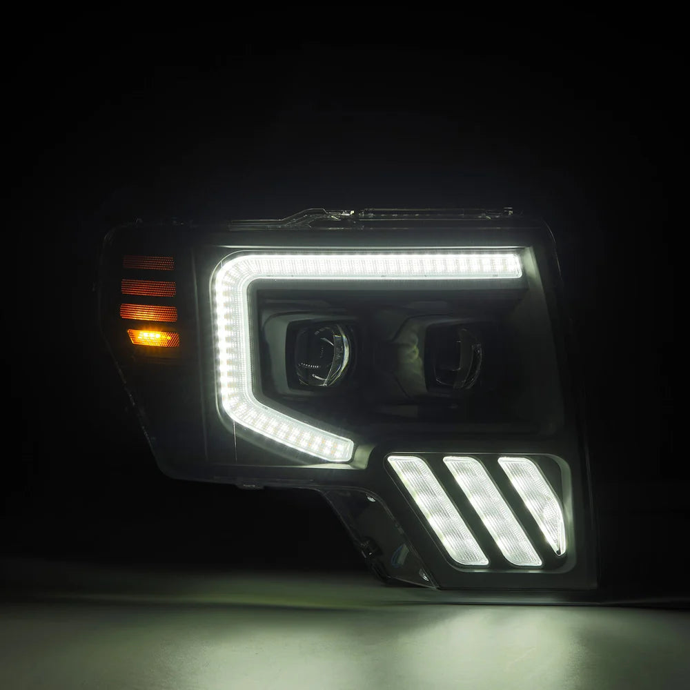 FAROS DELANTEROS ALPHAREX BLACK PRO SERIES FORD F150 09-14