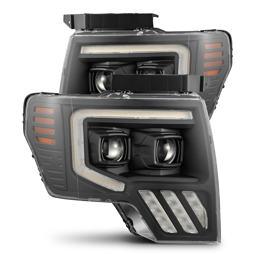 FAROS DELANTEROS ALPHAREX BLACK PRO SERIES FORD F150 09-14