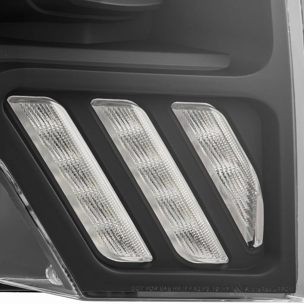FAROS DELANTEROS ALPHAREX BLACK PRO SERIES FORD F150 09-14