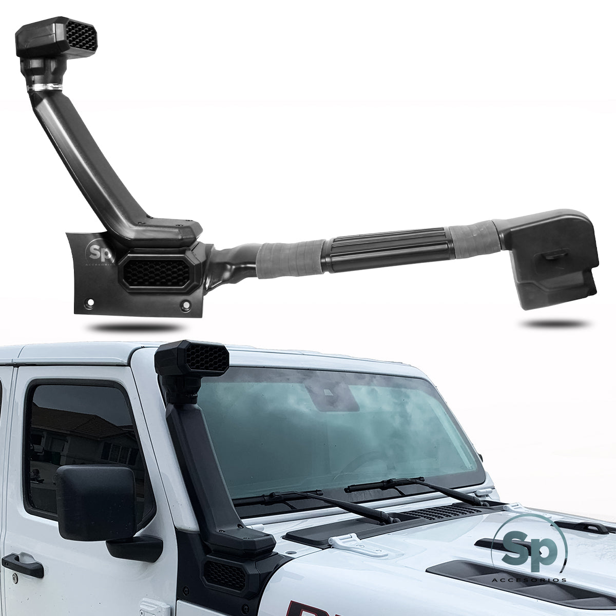 Capa Decorativa Para Ventilação Do Capô Jeep Wrangler JL E Gladiator JT - Acessório Externo Azul