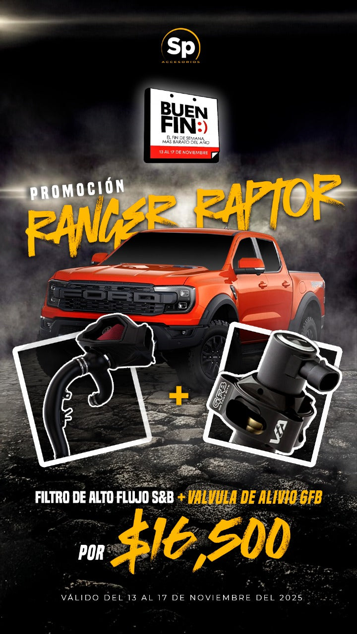 Rendimiento Extremo: Filtro S&B + Válvula GFB – La Dúo Perfecta para tu RANGER RAPTOR 2024-2025