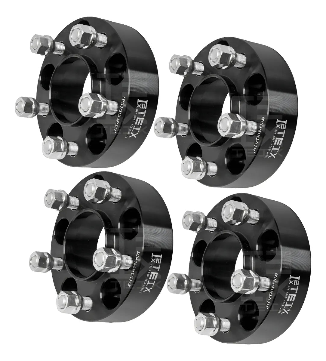 KIT ESPACIADORES 1.5" 5/114.3 LLANTA CB71.5MM 1/2"X20 RANGER 1984-2011, EXPLORER SPORT TRAC 2001-2010, WRANGLER TJ 1997-2006, NITRO 1990-2012, EXPLORER 1991-2010