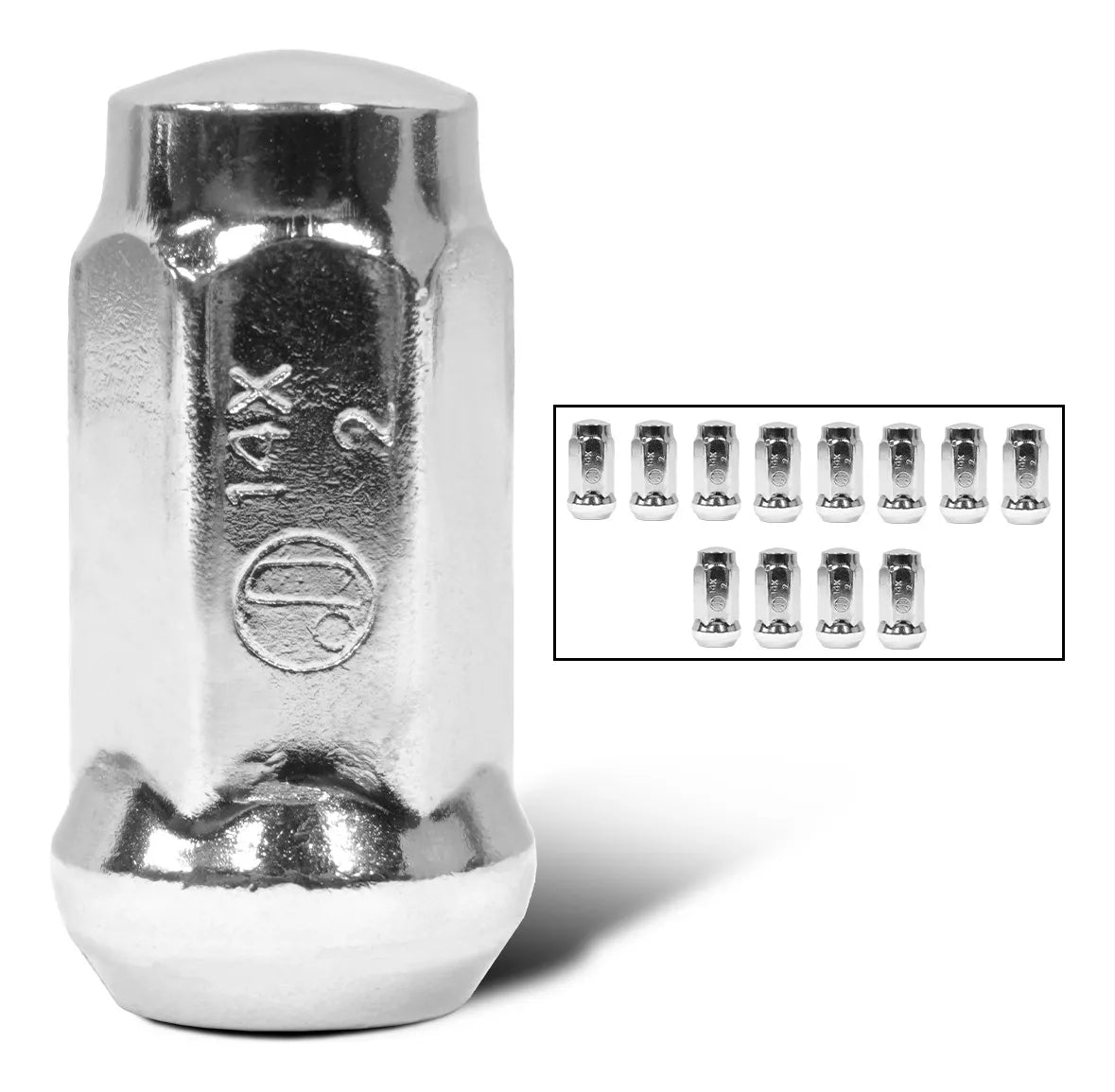Birlos Tuercas 14x2 Cromadas 12pz – SP Accesorios