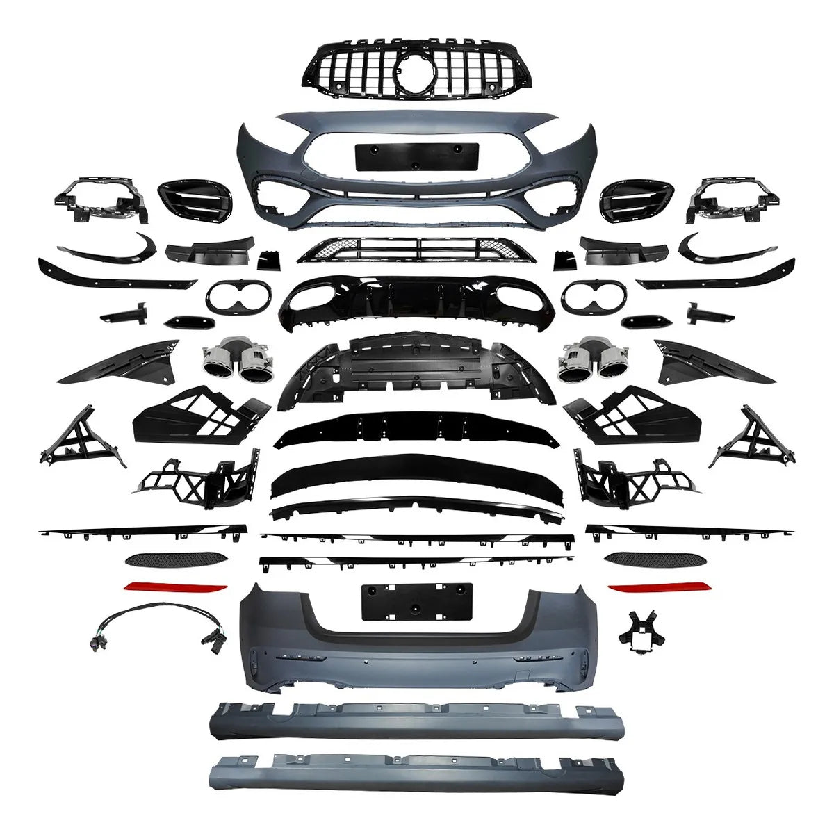 Body Kit Deportivo Benz Amg 19+ Tipo Class A Hatchback - A45