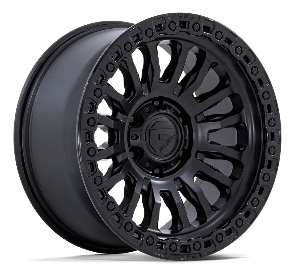 Rin Fuel 17x8.5 6x139.7 Matte Black Para Fj Cruiser 2007-14 Rin0706 Fc857-rincon - Matte Black W-gloss Black Lip
