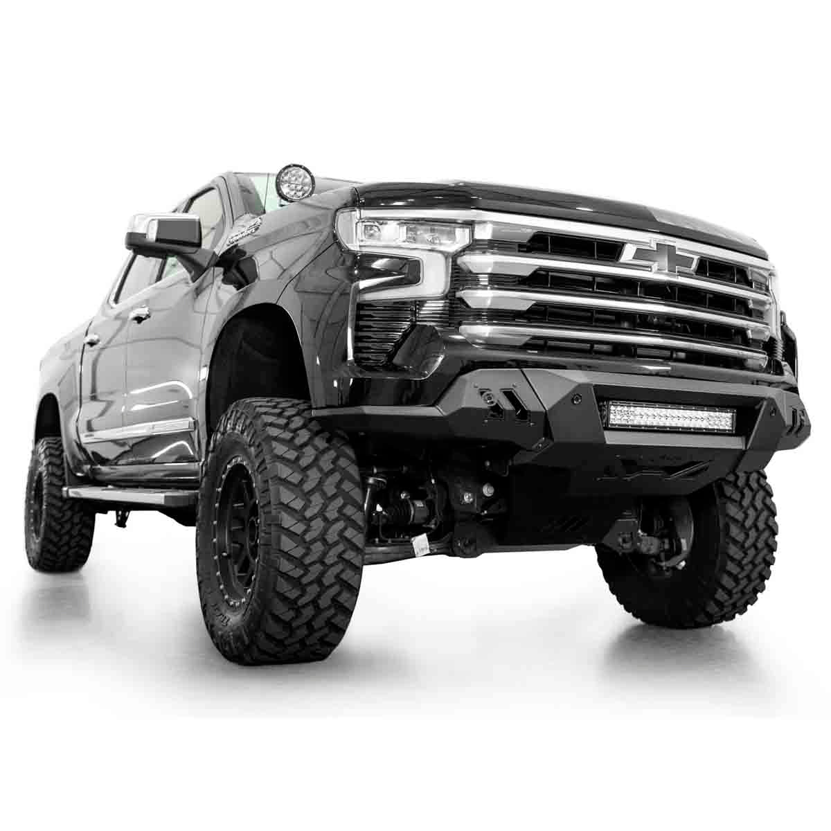 DEFENSA DELANTERA BLACK LABEL PARA CHEVY SILVERADO 1500 2022