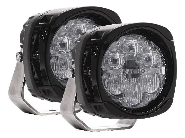 Par De Luces Led Clara Nacho Combo De 4in 10cm Todoterreno Transparente