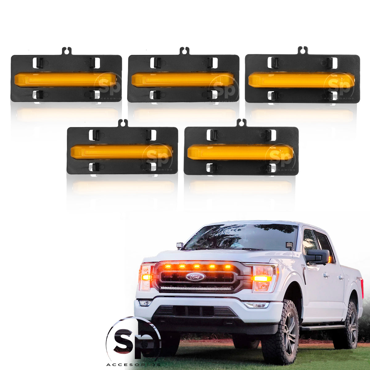 KIT LUCES LED TIPO RAPTOR PARA FORD F150 2021 - 2024