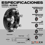 Kit Adaptadores 20mm Jetta 2002 A4 A A7 Rin Nuevo