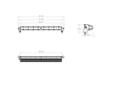 BARRA LED RECTA BAJA DESIGNS 20"/ S8 UNIVERSAL/ SPOT- CLEAR