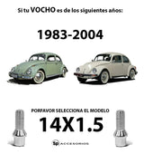 Set 16pz Birlo Tornillo Para Vw Sedan (bocho) Mk2: 1983-2004