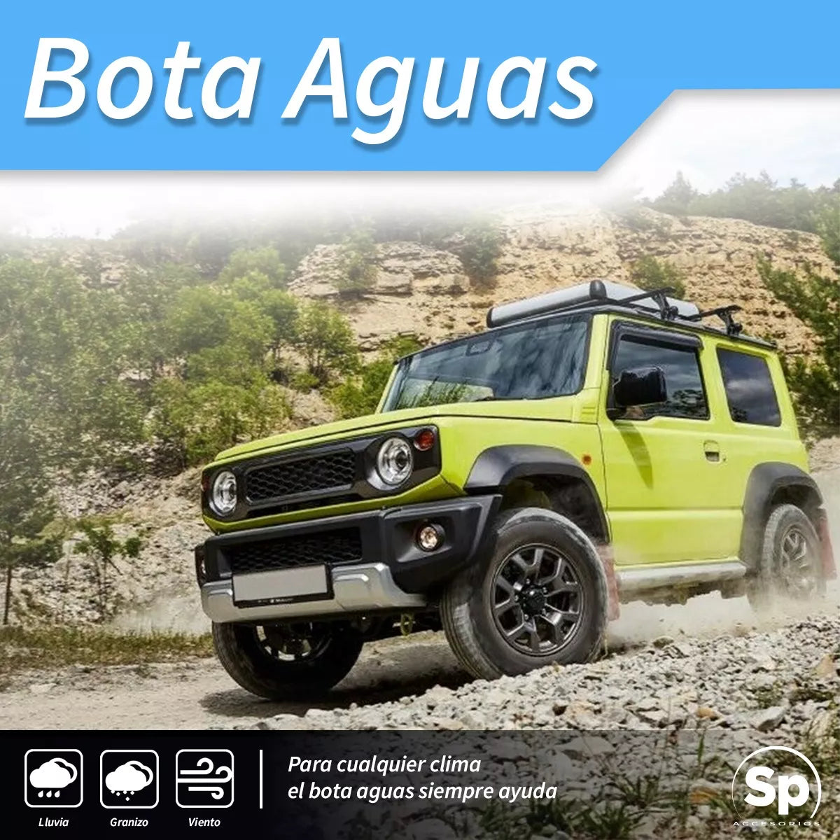 BOTA AGUAS VENTANA PARA SUZUKI JIMNY 2020 - 2023