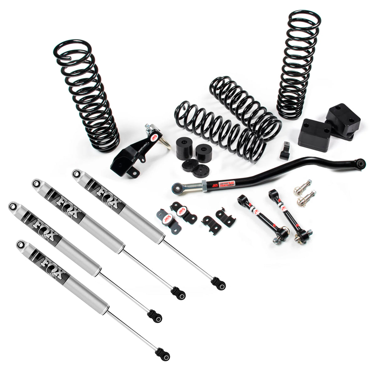 KIT DE ELEVACIÓN 2.5" J-VENTURE PARA WRANGLER JK 4 PUERTAS CON FOX 2.0 PERFORMANCE SERIES