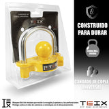 CANDADO PARA ACOPLE DE REMOLQUE PARA BOLA 1- 7/8" A 2-5/16" TEIX AMARILLO