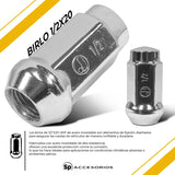 Birlo Tuerca 1/2x20 Cromada Deportiva Tuning 1pz